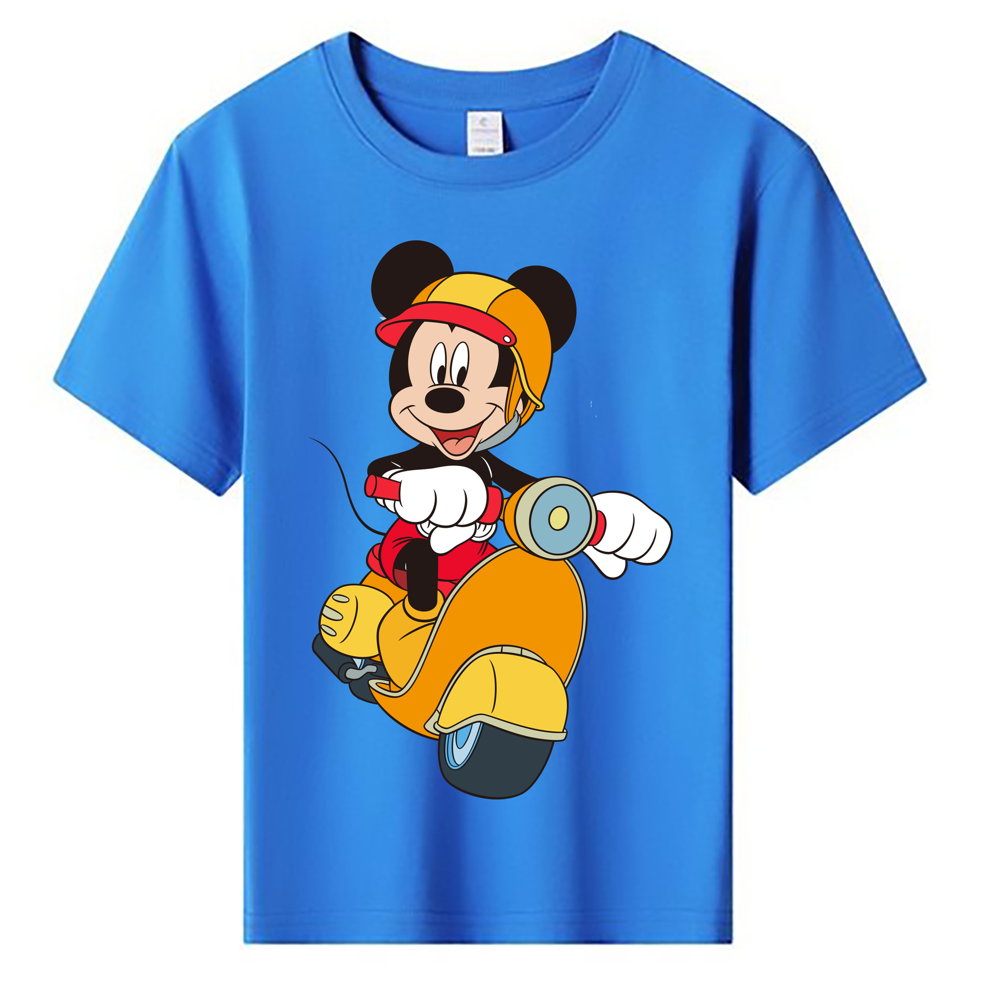 ミッキーマウス Mickey Mouse 綿100％キッズTシャツ（フロントプリント）